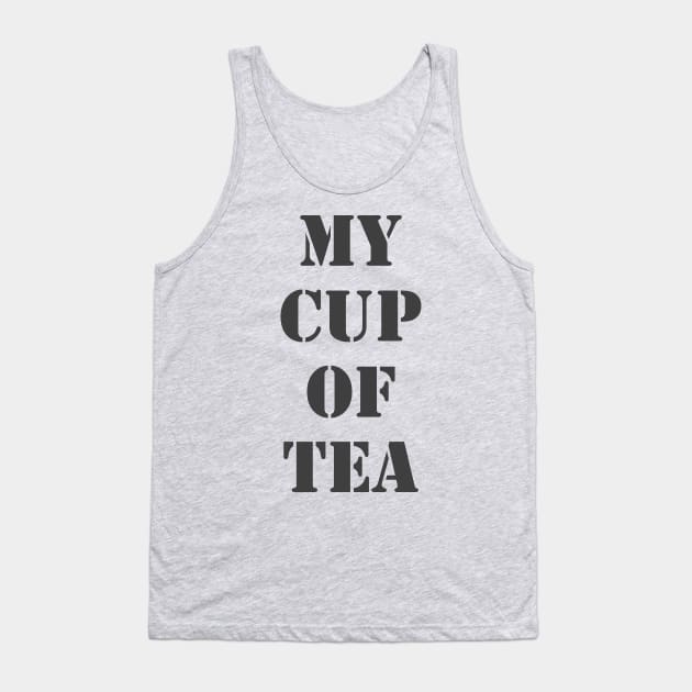 My Cup Of Tea Tank Top by Retrofloto